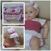 Conjunto de calcinha e tiara